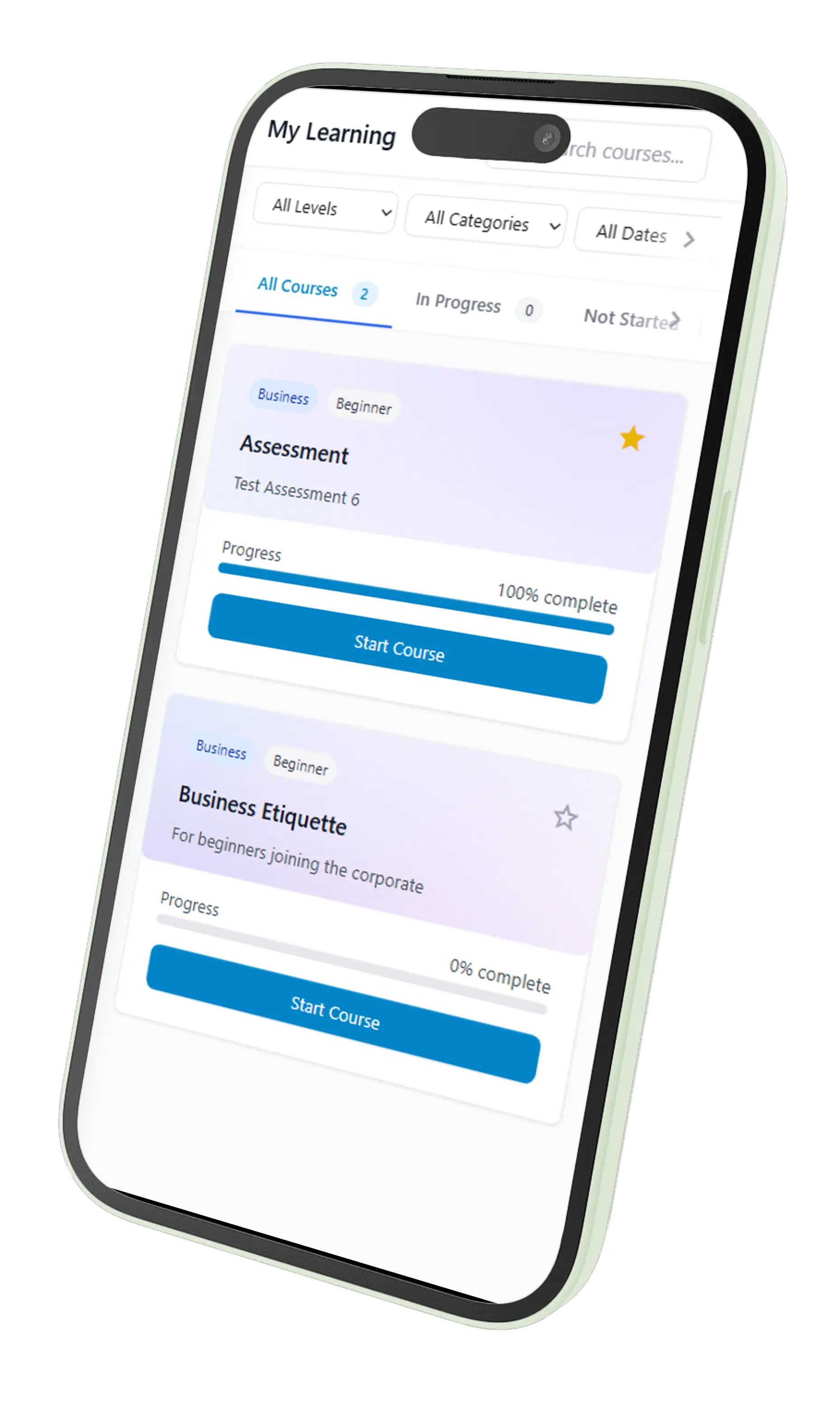 Skill Carrot Mobile Learning App Interface